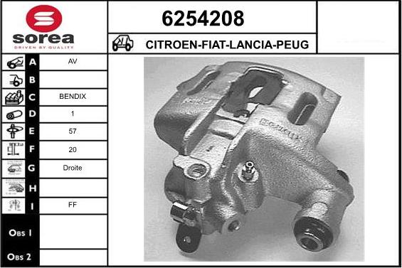 STARTCAR 6254208 - Étrier de frein cwaw.fr