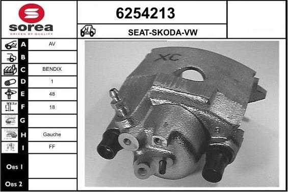 STARTCAR 6254213 - Étrier de frein cwaw.fr