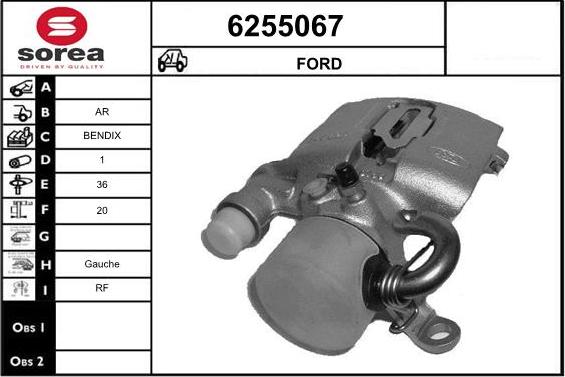 STARTCAR 6255067 - Étrier de frein cwaw.fr