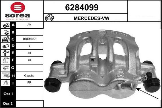 STARTCAR 6284099 - Étrier de frein cwaw.fr