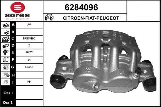 STARTCAR 6284096 - Étrier de frein cwaw.fr