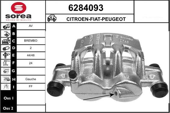 STARTCAR 6284093 - Étrier de frein cwaw.fr