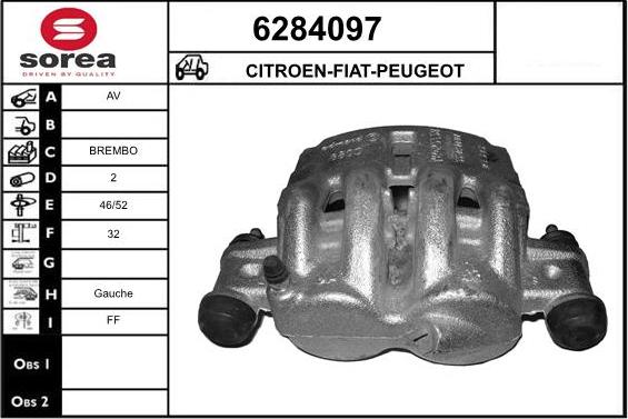 STARTCAR 6284097 - Étrier de frein cwaw.fr