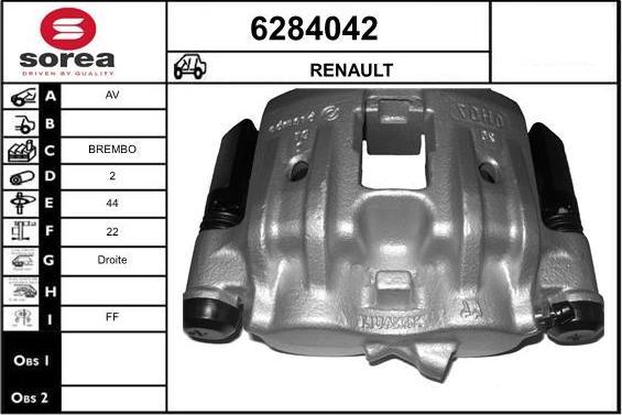 STARTCAR 6284042 - Étrier de frein cwaw.fr