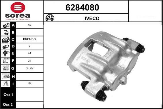 STARTCAR 6284080 - Étrier de frein cwaw.fr