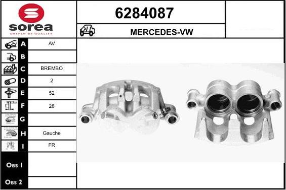 STARTCAR 6284087 - Étrier de frein cwaw.fr