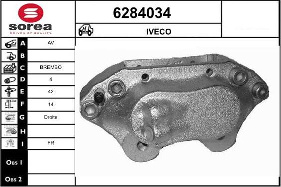 STARTCAR 6284034 - Étrier de frein cwaw.fr