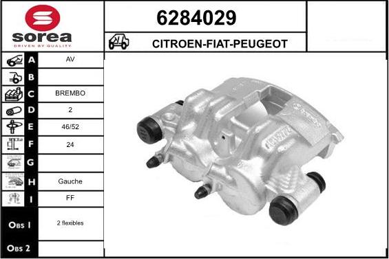 STARTCAR 6284029 - Étrier de frein cwaw.fr