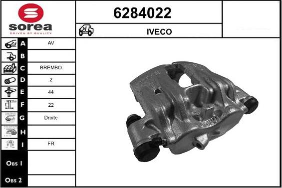 STARTCAR 6284022 - Étrier de frein cwaw.fr