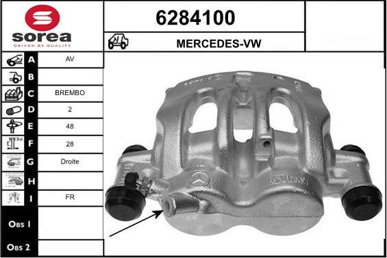 STARTCAR 6284100 - Étrier de frein cwaw.fr