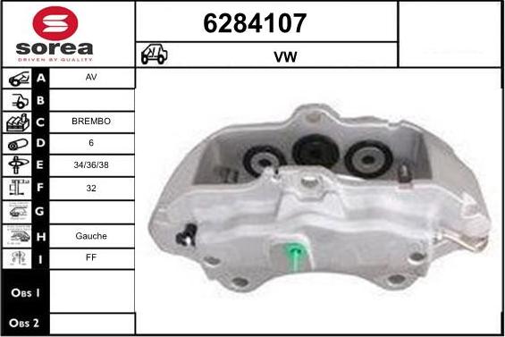 STARTCAR 6284107 - Étrier de frein cwaw.fr