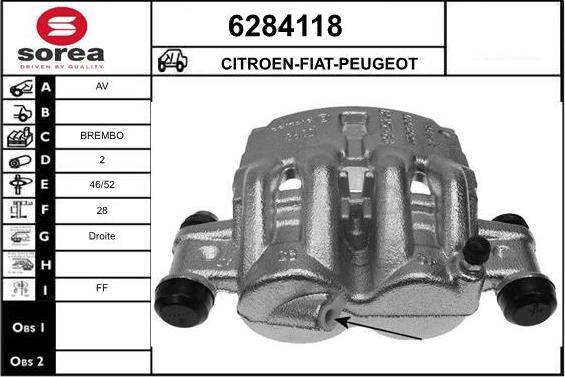 STARTCAR 6284118 - Étrier de frein cwaw.fr