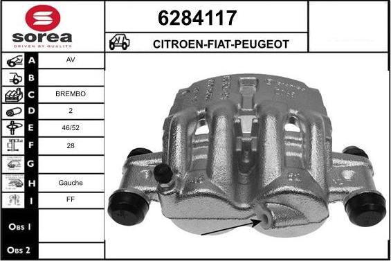 STARTCAR 6284117 - Étrier de frein cwaw.fr