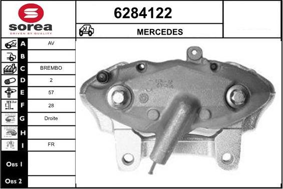 STARTCAR 6284122 - Étrier de frein cwaw.fr