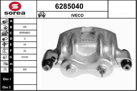 STARTCAR 6285040 - Étrier de frein cwaw.fr