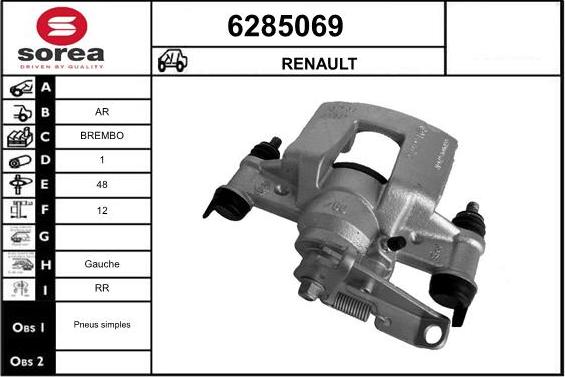 STARTCAR 6285069 - Étrier de frein cwaw.fr