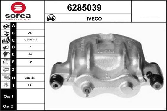 STARTCAR 6285039 - Étrier de frein cwaw.fr