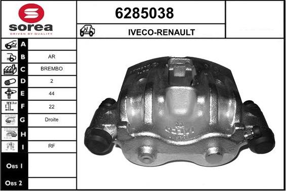 STARTCAR 6285038 - Étrier de frein cwaw.fr