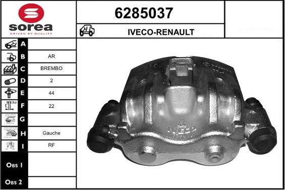 STARTCAR 6285037 - Étrier de frein cwaw.fr