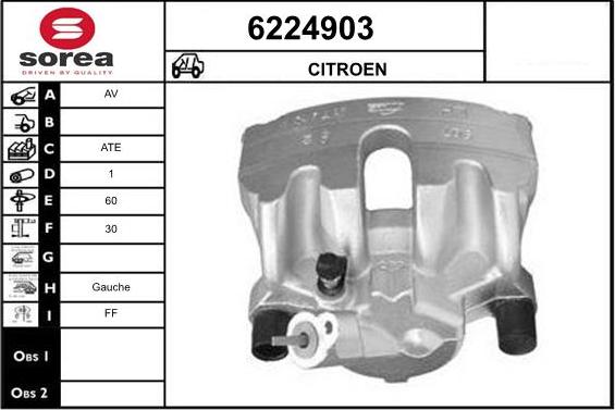 STARTCAR 6224903 - Étrier de frein cwaw.fr