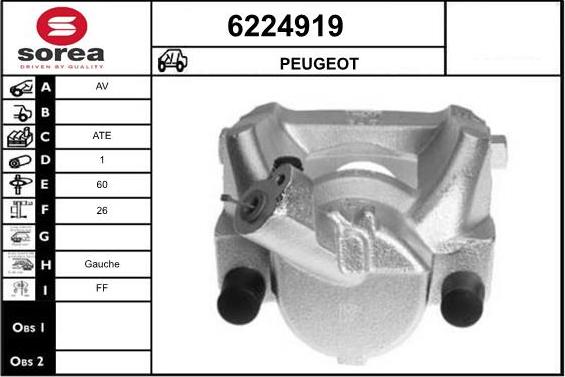 STARTCAR 6224919 - Étrier de frein cwaw.fr