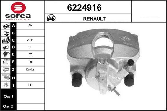 STARTCAR 6224916 - Étrier de frein cwaw.fr