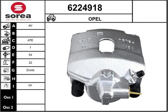 STARTCAR 6224918 - Étrier de frein cwaw.fr