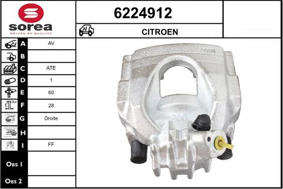 STARTCAR 6224912 - Étrier de frein cwaw.fr