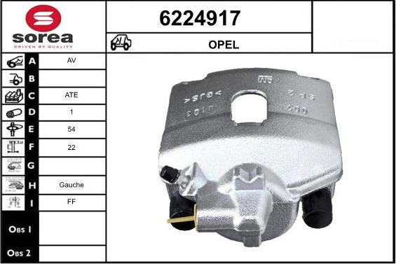 STARTCAR 6224917 - Étrier de frein cwaw.fr