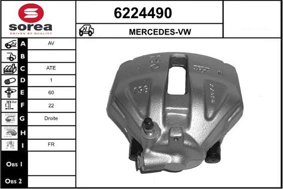 STARTCAR 6224490 - Étrier de frein cwaw.fr