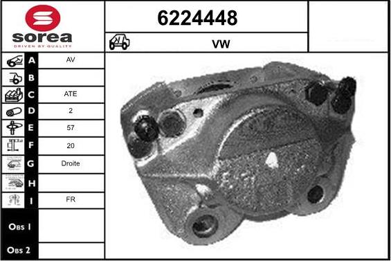 STARTCAR 6224448 - Étrier de frein cwaw.fr