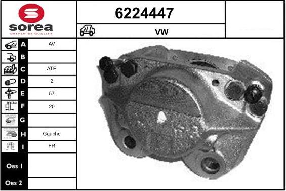 STARTCAR 6224447 - Étrier de frein cwaw.fr