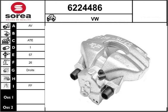 STARTCAR 6224486 - Étrier de frein cwaw.fr