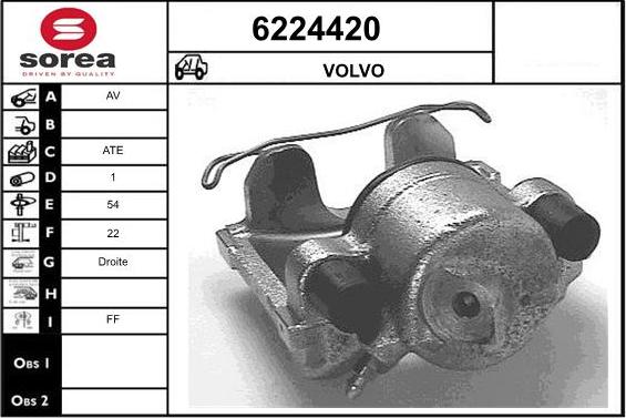 STARTCAR 6224420 - Étrier de frein cwaw.fr