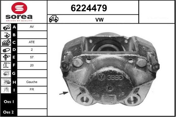 STARTCAR 6224479 - Étrier de frein cwaw.fr