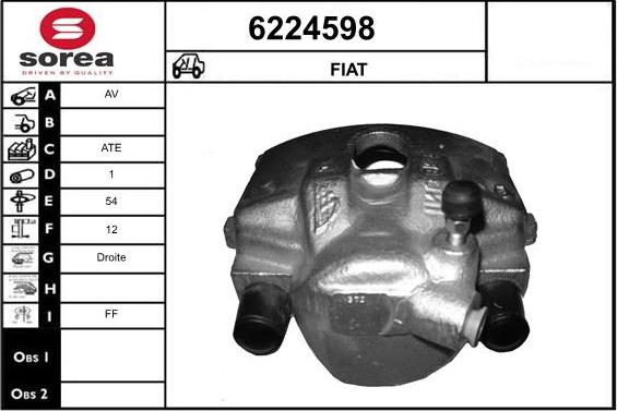 STARTCAR 6224598 - Étrier de frein cwaw.fr