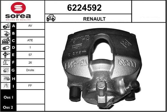 STARTCAR 6224592 - Étrier de frein cwaw.fr