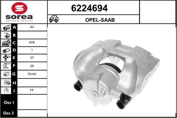 STARTCAR 6224694 - Étrier de frein cwaw.fr