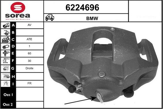 STARTCAR 6224696 - Étrier de frein cwaw.fr