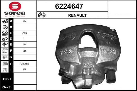 STARTCAR 6224647 - Étrier de frein cwaw.fr