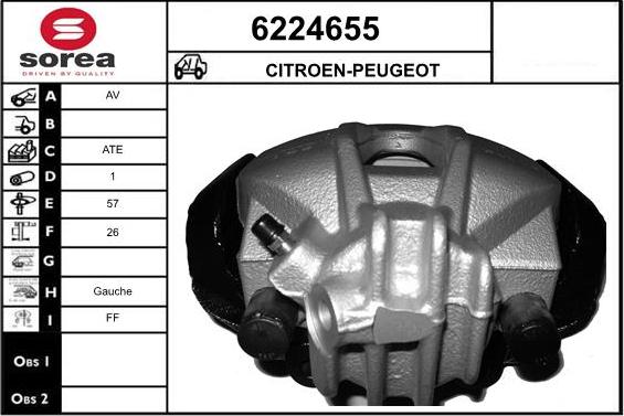 STARTCAR 6224655 - Étrier de frein cwaw.fr