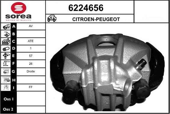 STARTCAR 6224656 - Étrier de frein cwaw.fr