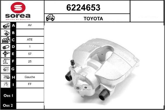 STARTCAR 6224653 - Étrier de frein cwaw.fr