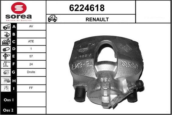 STARTCAR 6224618 - Étrier de frein cwaw.fr