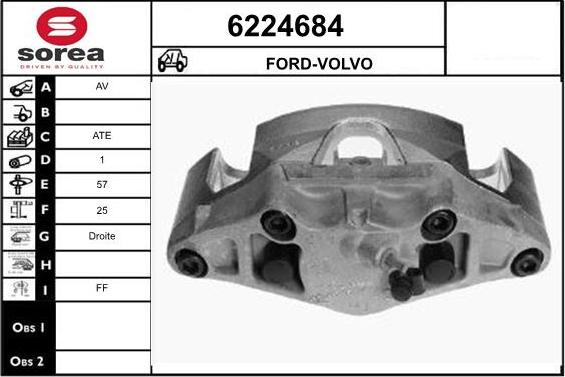 STARTCAR 6224684 - Étrier de frein cwaw.fr