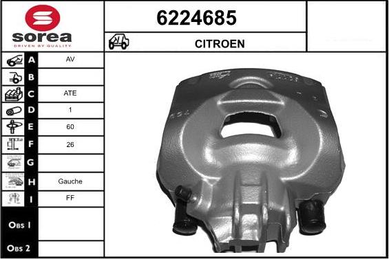 STARTCAR 6224685 - Étrier de frein cwaw.fr