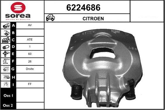 STARTCAR 6224686 - Étrier de frein cwaw.fr