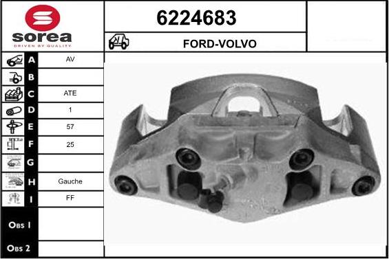 STARTCAR 6224683 - Étrier de frein cwaw.fr