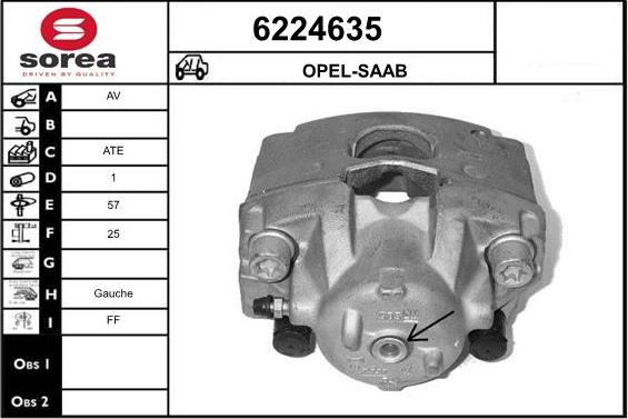 STARTCAR 6224635 - Étrier de frein cwaw.fr