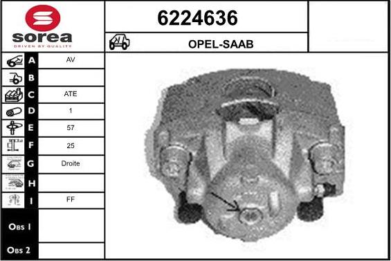 STARTCAR 6224636 - Étrier de frein cwaw.fr